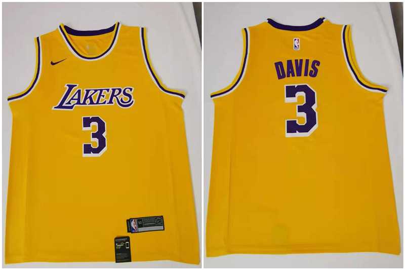 Lakers 3 Anthony Davis Yellow Nike Swingman Jersey,We sell and wholesale Lakers 3 Anthony Davis Yellow Nike Swingman Jersey on line form chian!